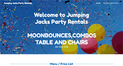 Desktop Screenshot of jumpingjackspartyrentals.com