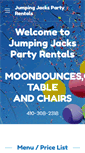 Mobile Screenshot of jumpingjackspartyrentals.com